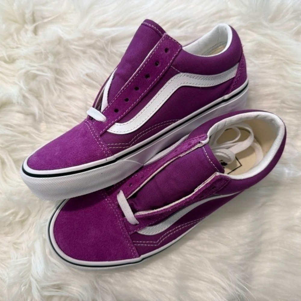Vans Old Skool Color Theory Willowherb Purple Low Top Sneakers Women's 5.5 NEW